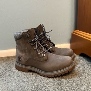 Grey Timberland Boots